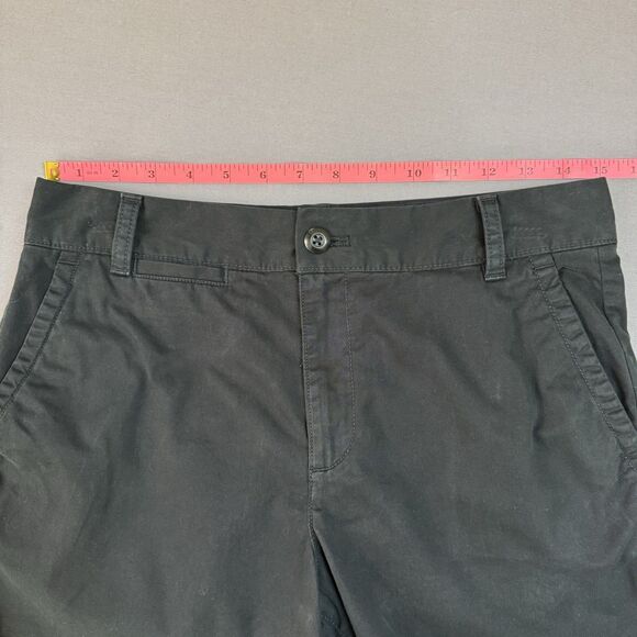 Gap Short women 6 tall khaki flat front cotton blend black - Picture 12 of 14